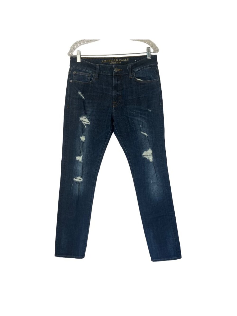 American Eagle Outfitters Extreme Flex 4 Jean Mens 32x32 Distressed Skinny
